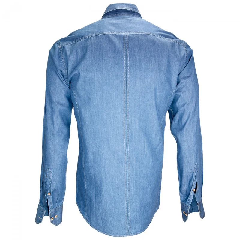 Chemise homme en jeans coupe cintrée DENIM Emporio balzani