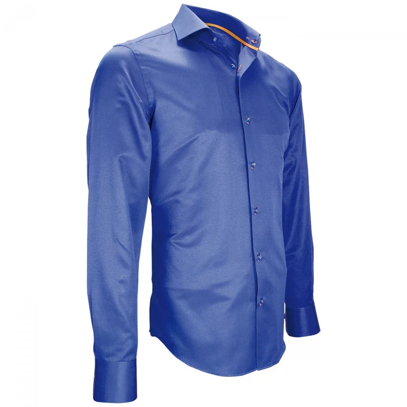 Chemise homme tissu armurée coupe cintrée SAPHIRE Emporio balzani