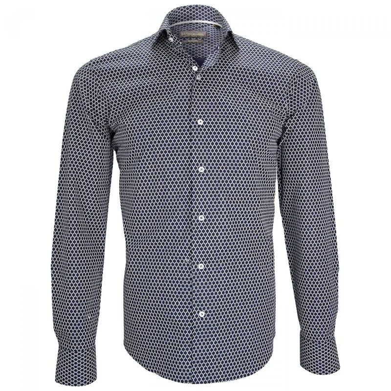 Chemise homme col italien coupe cintrée GAETANO Emporio balzani
