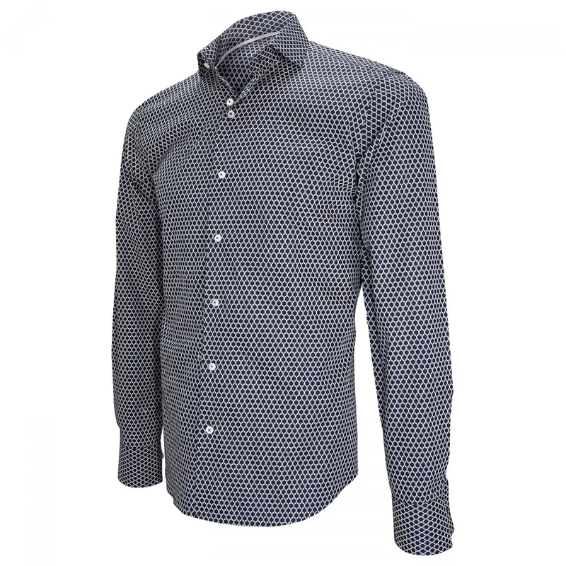 Chemise homme col italien coupe cintrée GAETANO Emporio balzani