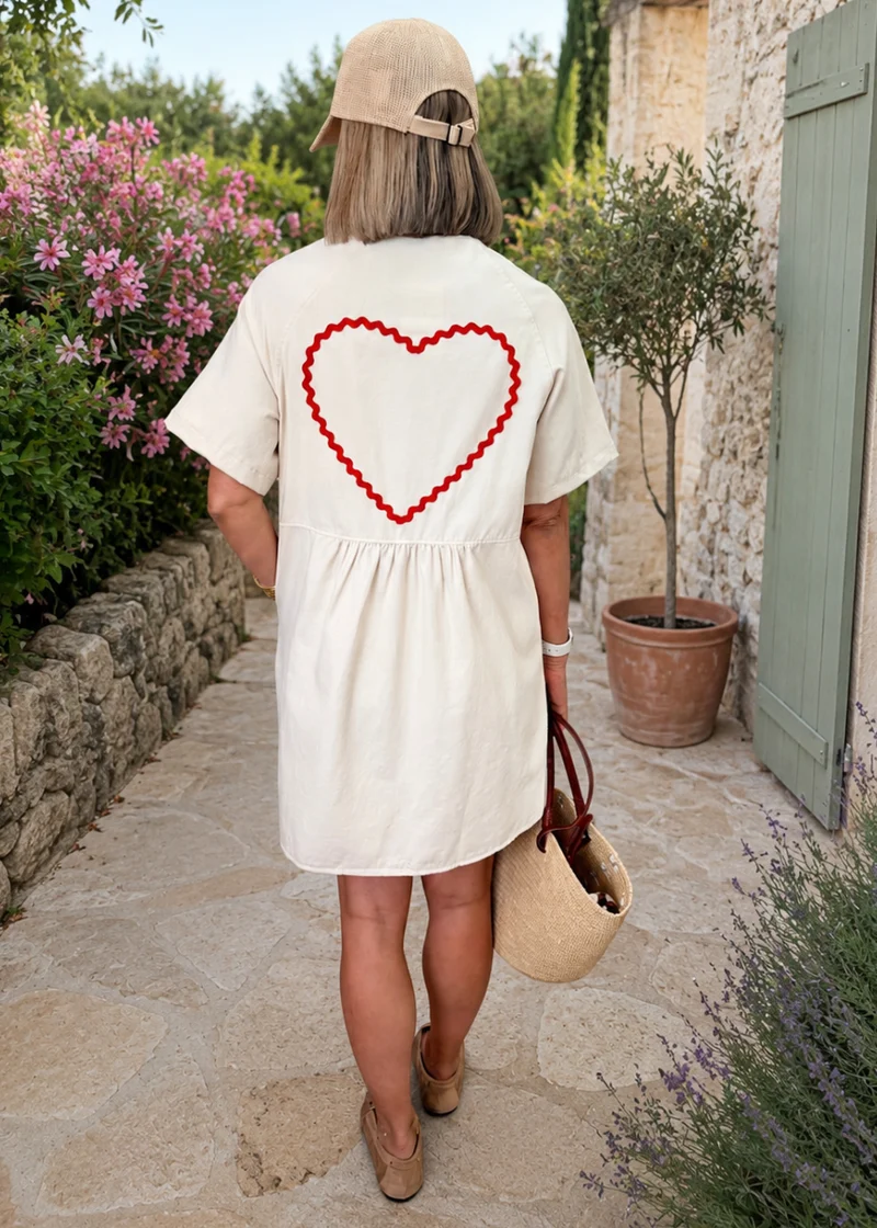 Robe Mayra jeans beige