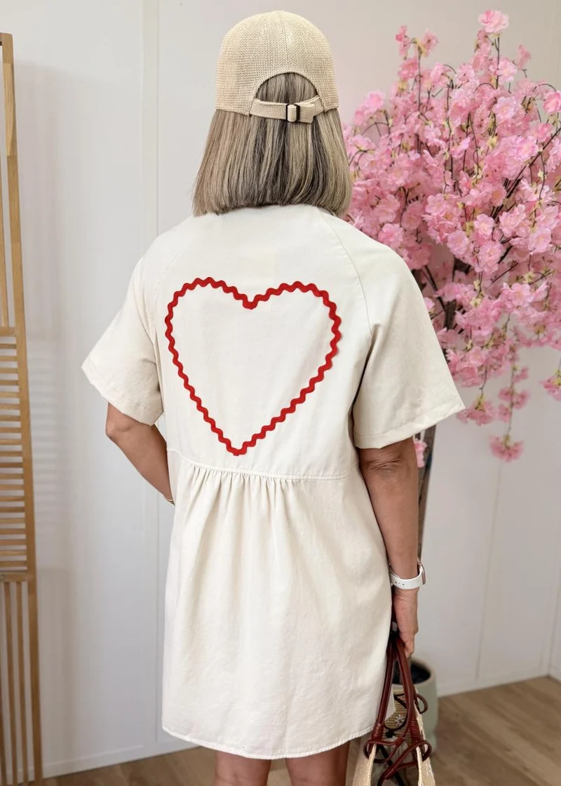 Robe Mayra jeans beige
