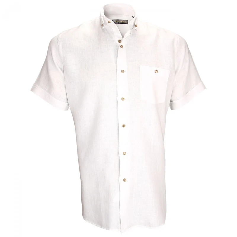 Chemisette homme en lin coupe droite SAN REMO Emporio balzani
