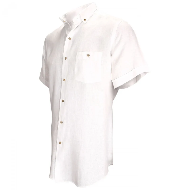 Chemisette homme en lin coupe droite SAN REMO Emporio balzani