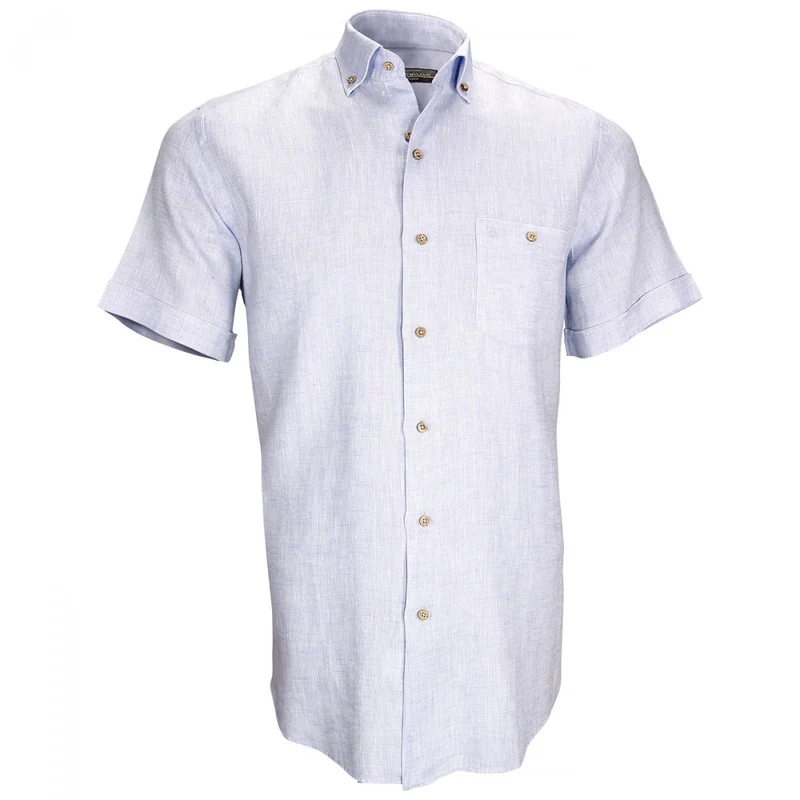 Chemisette homme en lin coupe droite SAN REMO Emporio balzani