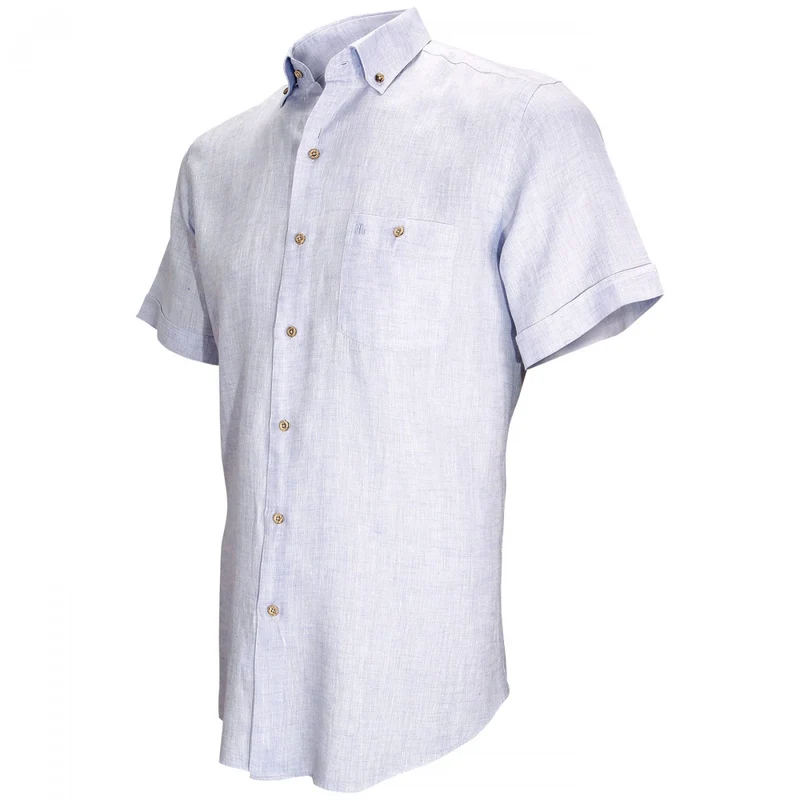 Chemisette homme en lin coupe droite SAN REMO Emporio balzani