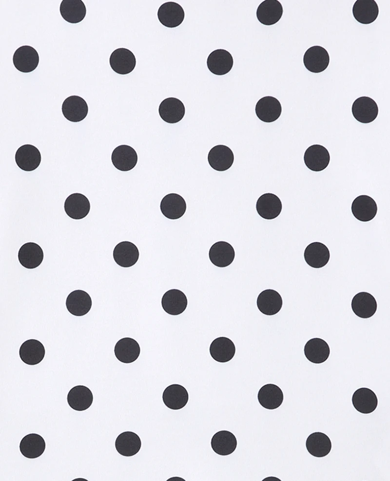 T-shirt ajusté manches longues motif pois