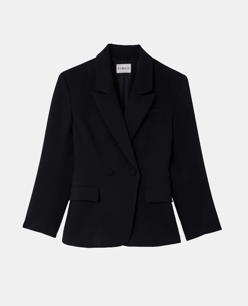 Veste blazer cintrée avec épaulettes