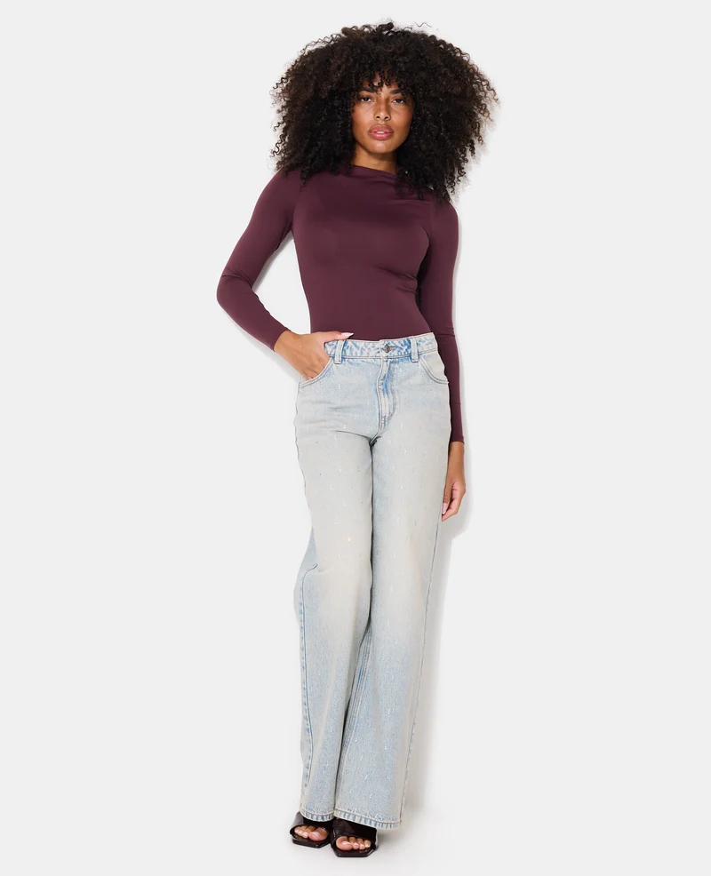 Body manches longues encolure bateau