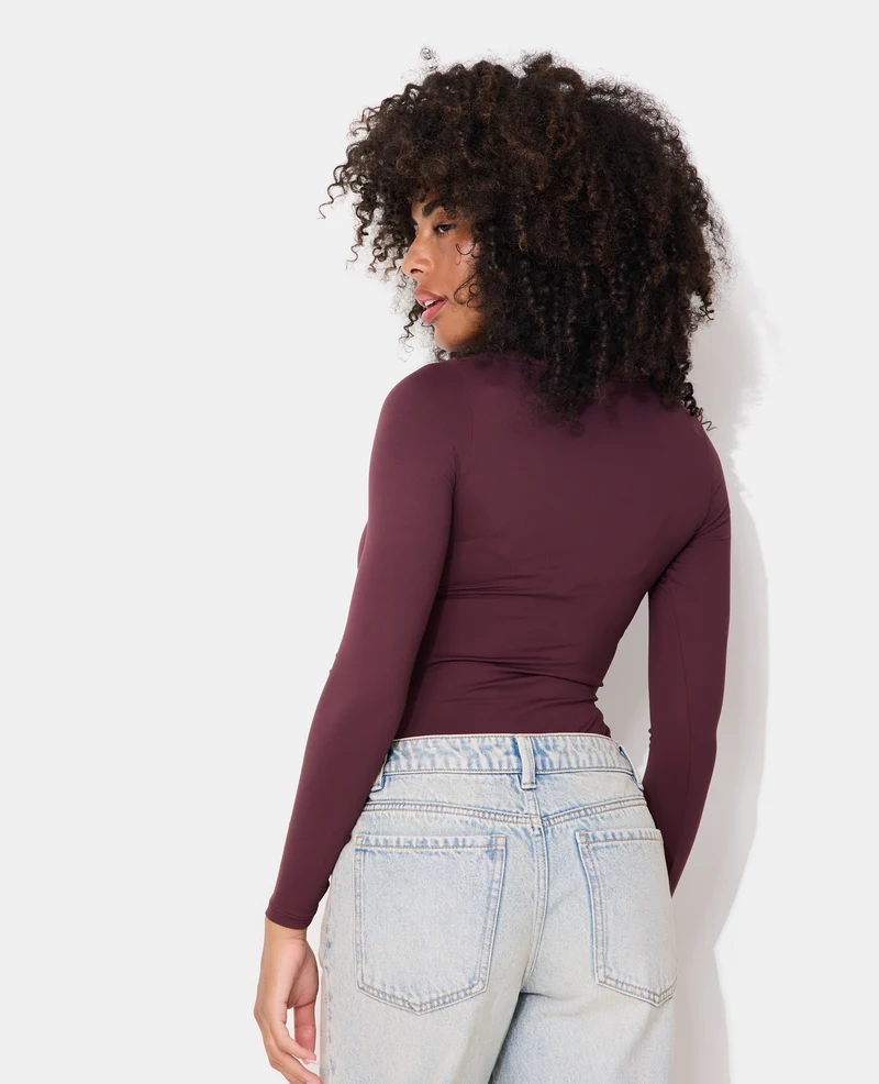 Body manches longues encolure bateau