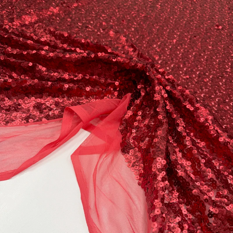 Tissu Tulle Brodé, Paillettes - Carla