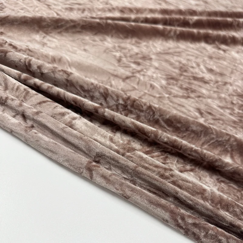 Tissu Velours Stretch - Frappé, Ombrapura
