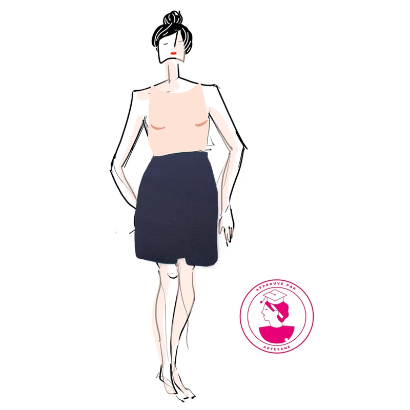 Kit Couture CAP Flou, Gabardine Coton - Septembre, Jupe Ambrosia