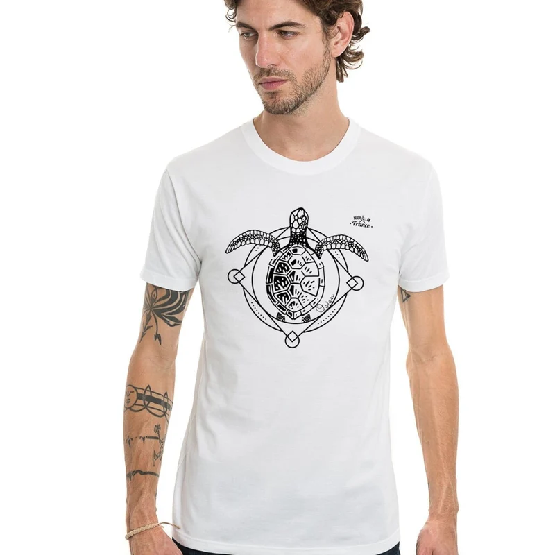 T-shirt Homme bleu | Tortue