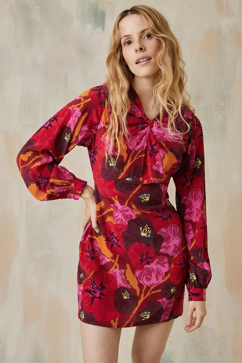 Robe Hera en soie Pomodoro