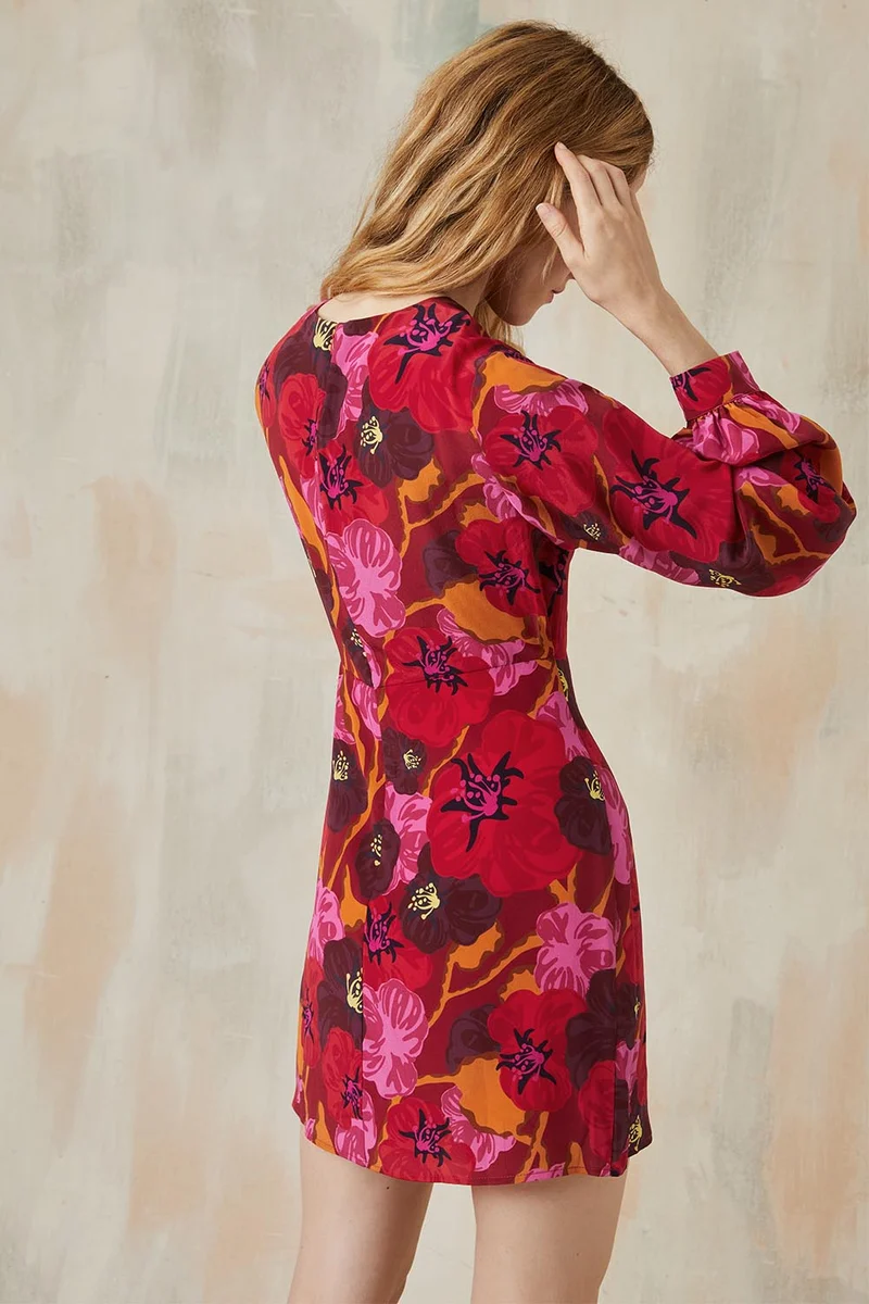Robe Hera en soie Pomodoro