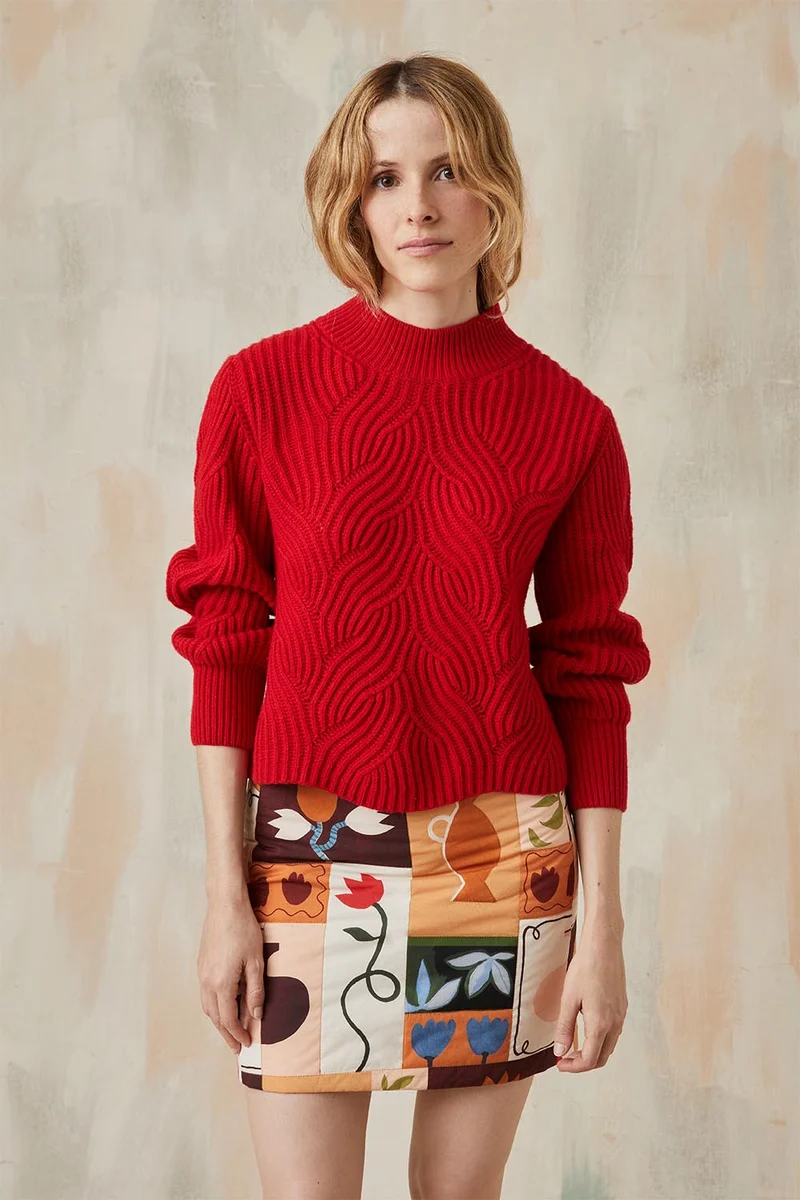 Pull Rouge Vermillon
