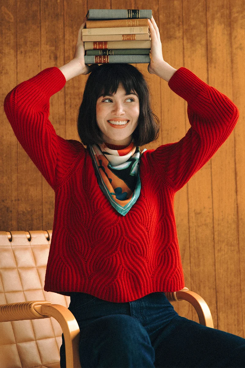 Pull Rouge Vermillon