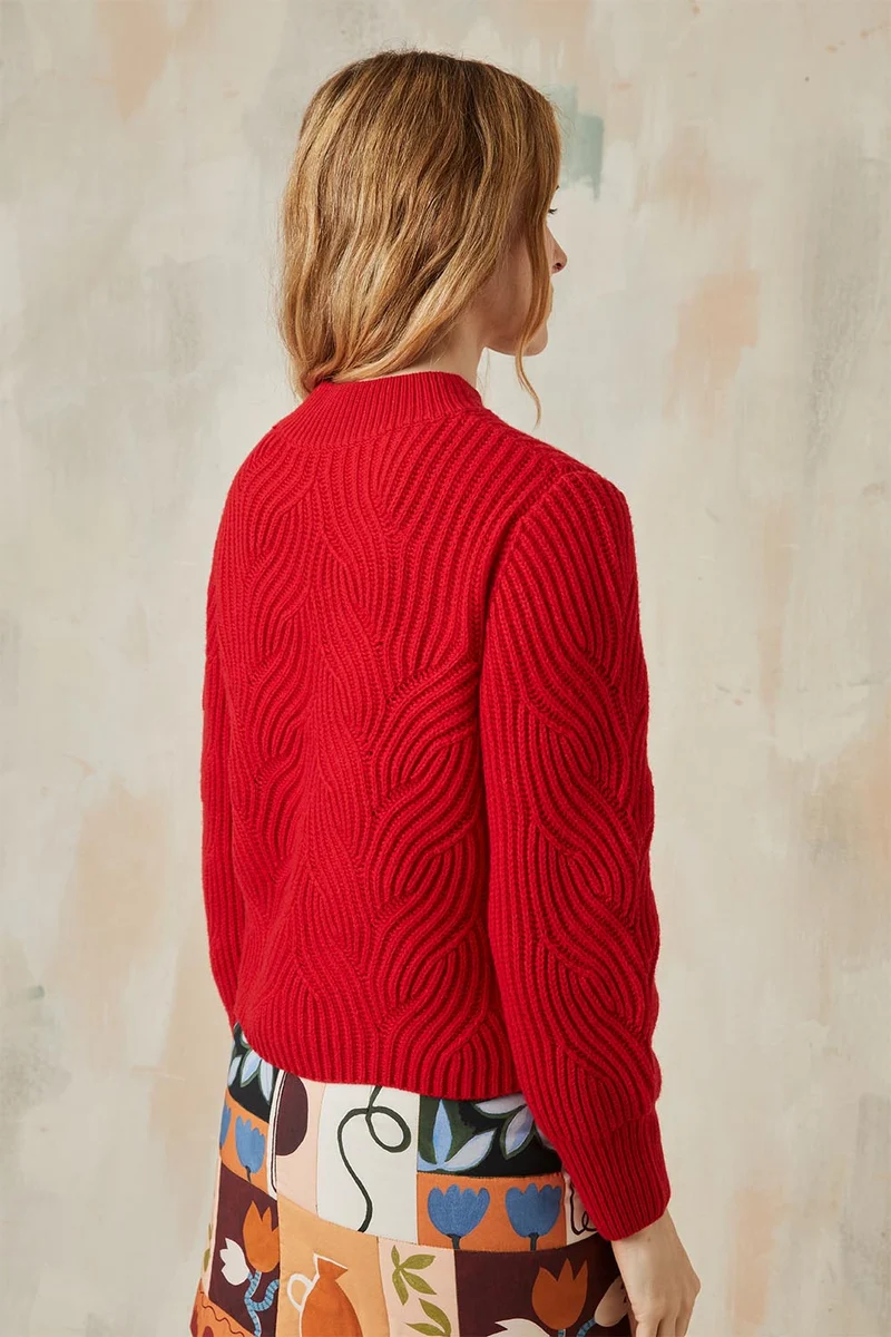 Pull Rouge Vermillon