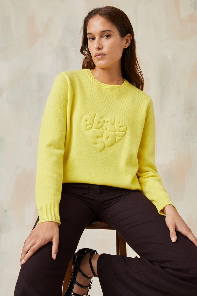 Pull Jaune Pop