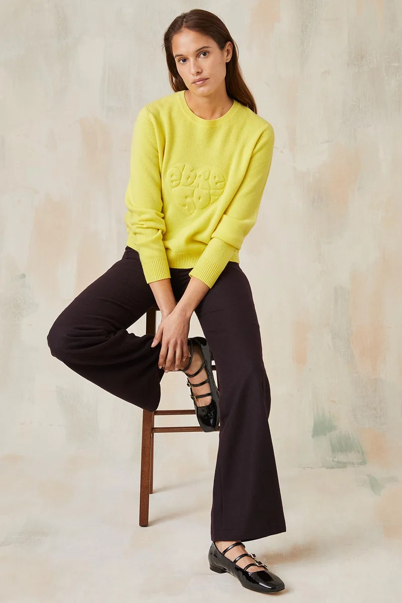 Pull Jaune Pop