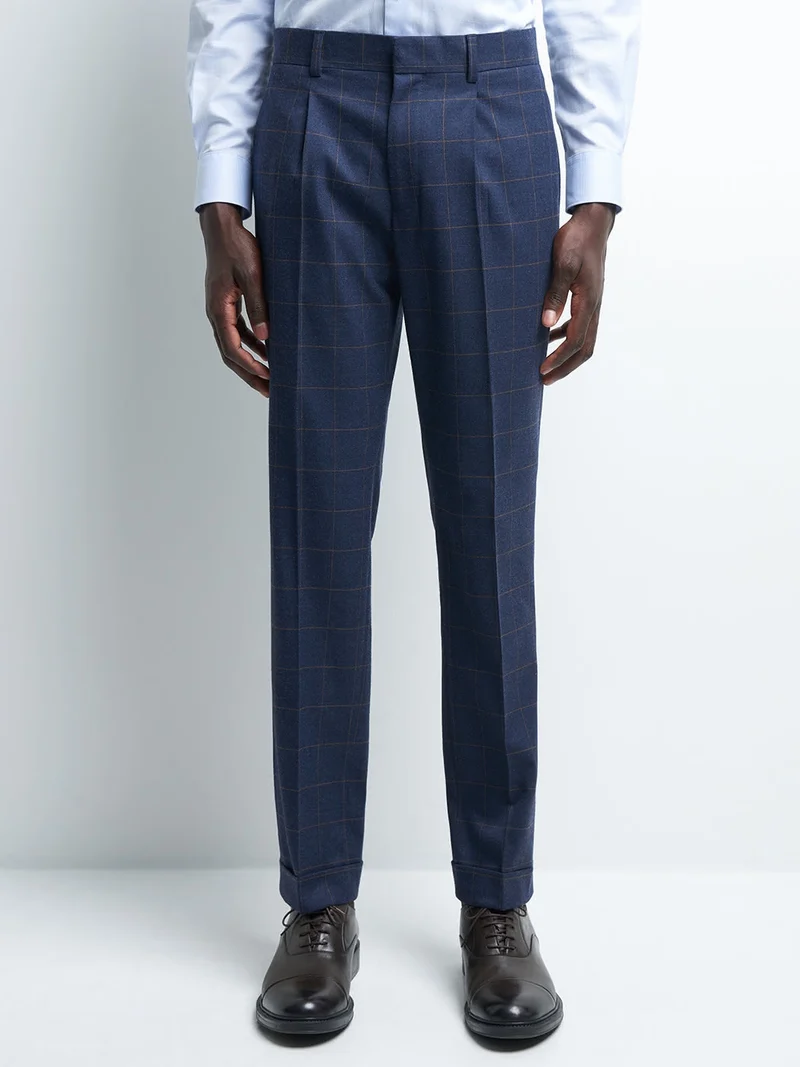 Pantalon coordonnable slim carreaux