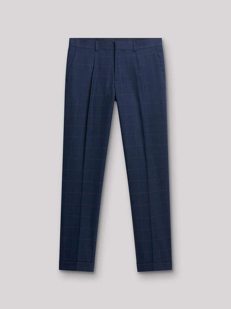 Pantalon coordonnable slim carreaux