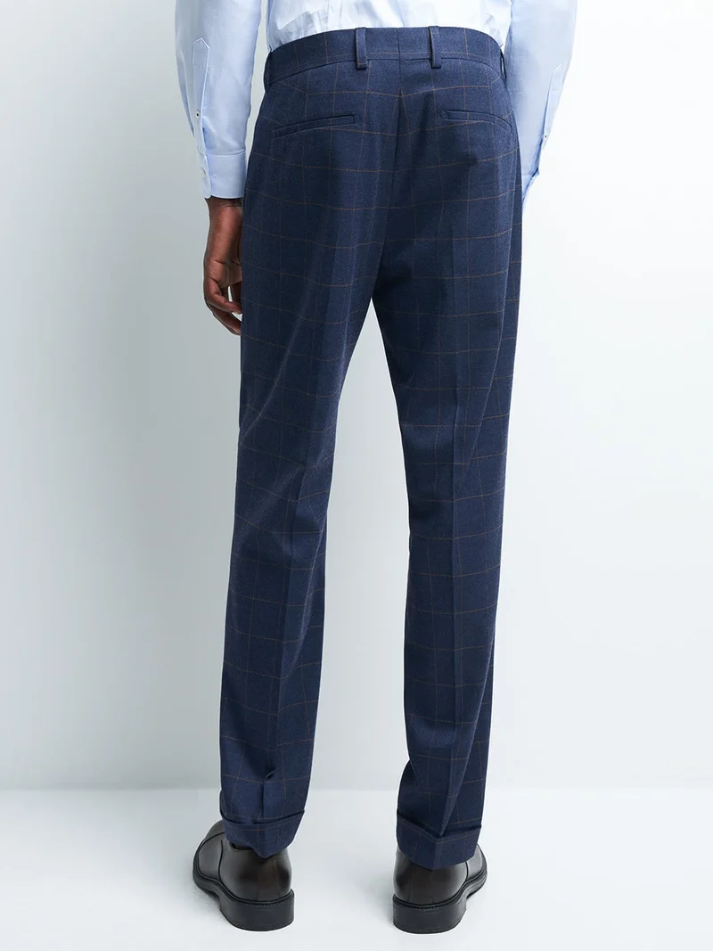 Pantalon coordonnable slim carreaux