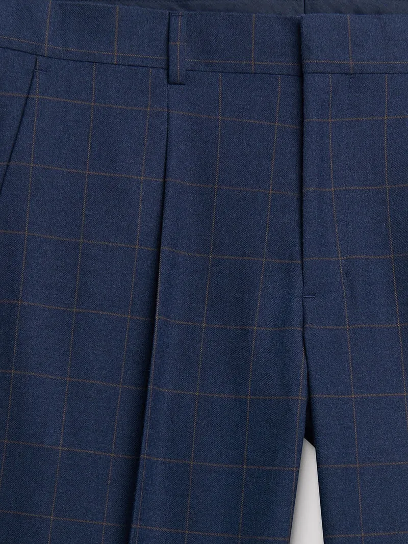 Pantalon coordonnable slim carreaux