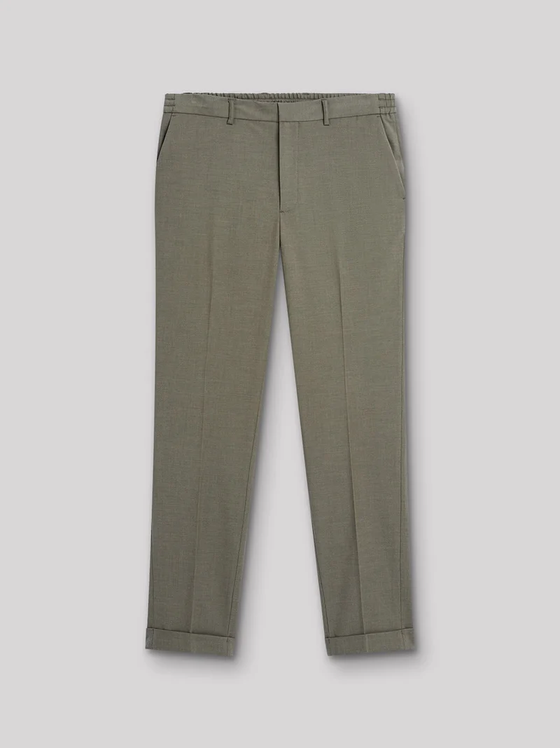 Pantalon de costume bistretch faux uni