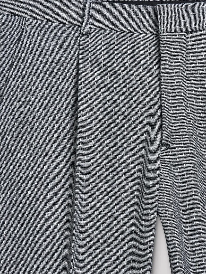 Pantalon coordonnable slim stretch rayé