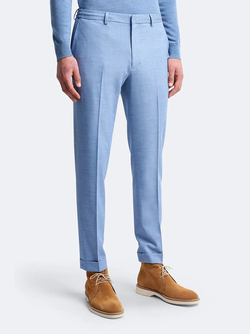Pantalon de costume bistretch faux uni