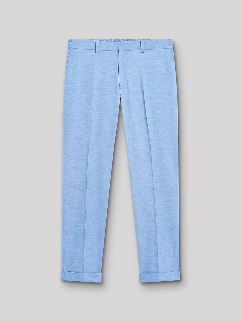 Pantalon de costume bistretch faux uni