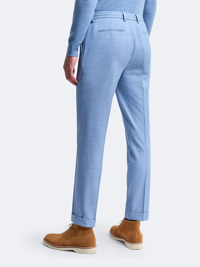 Pantalon de costume bistretch faux uni