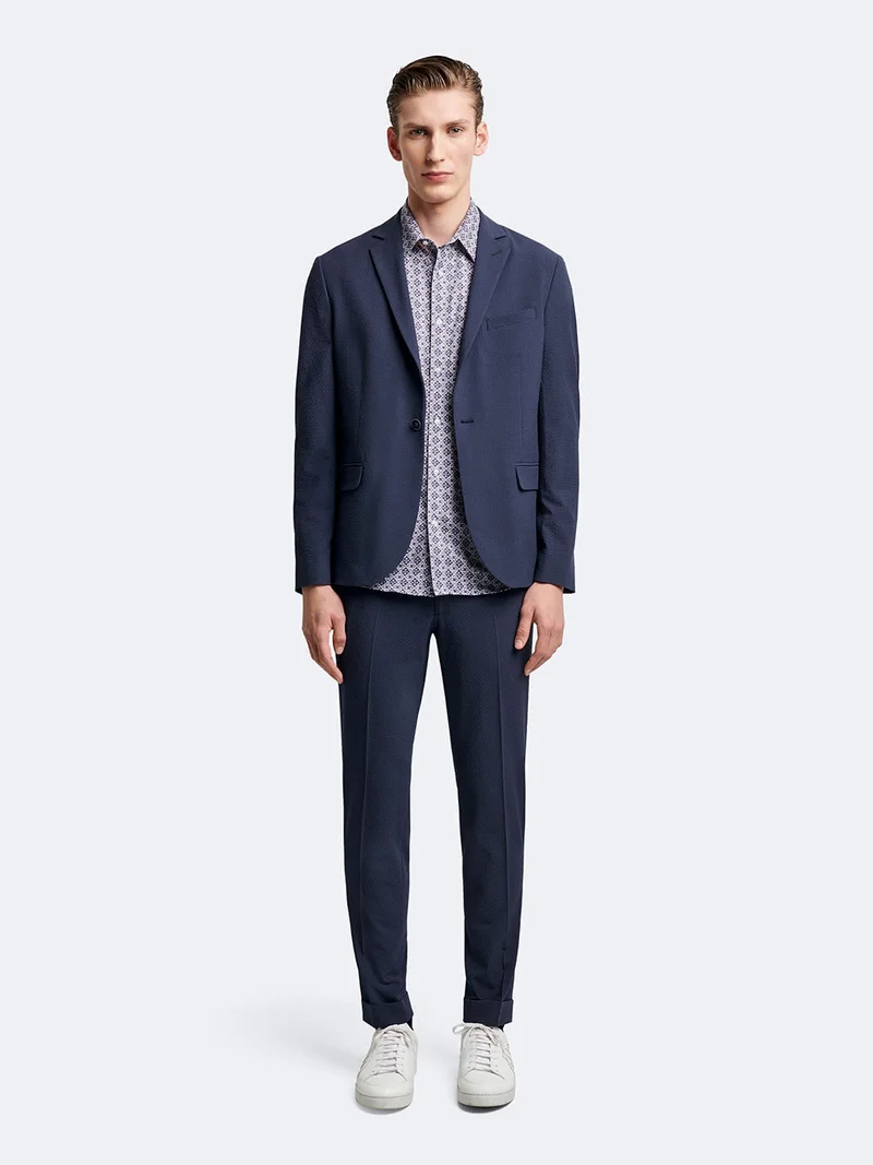Pantalon de costume bistretch seersucker