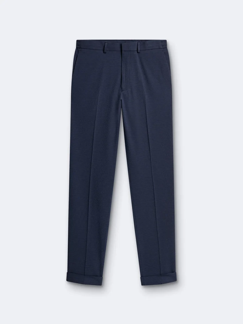 Pantalon de costume bistretch seersucker