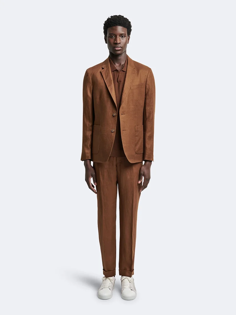 Pantalon de costume en lin