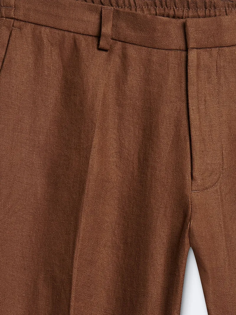 Pantalon de costume en lin