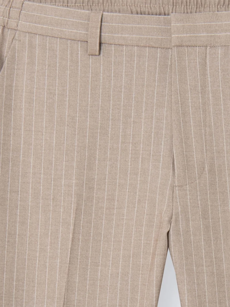 Pantalon de costume stretch rayé