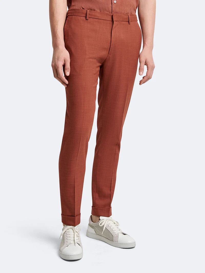 Pantalon de costume faux uni