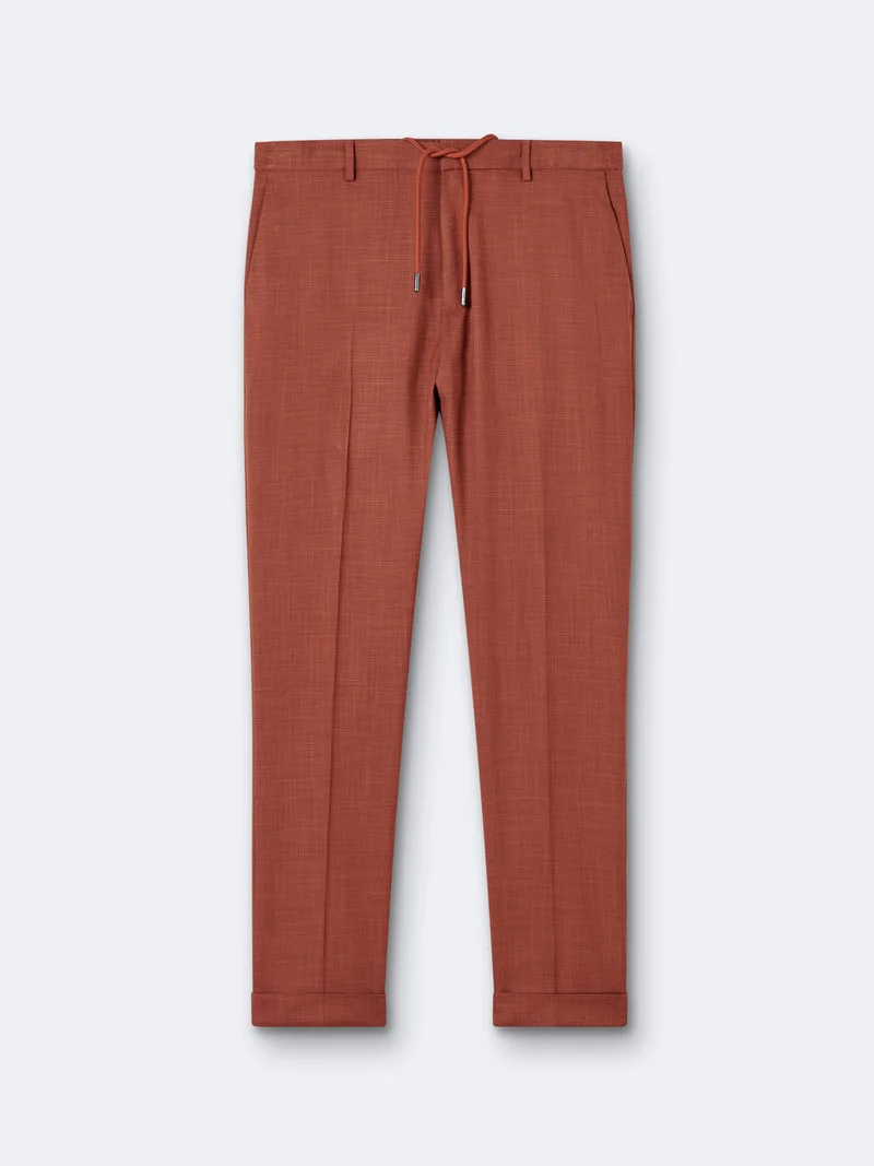 Pantalon de costume faux uni
