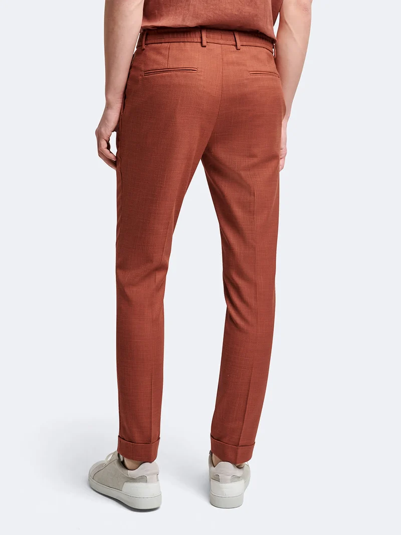 Pantalon de costume faux uni