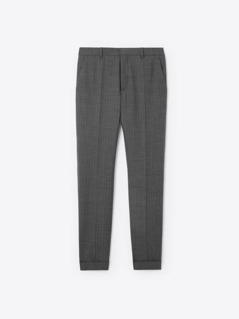 Pantalon de costume en laine peignée