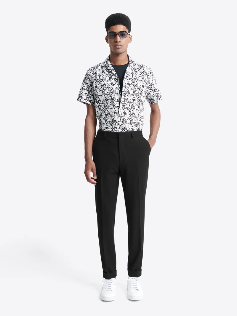 Pantalon de costume en seersucker