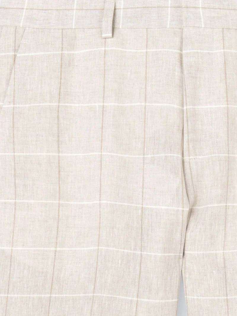 Pantalon de costume regular 100% lin