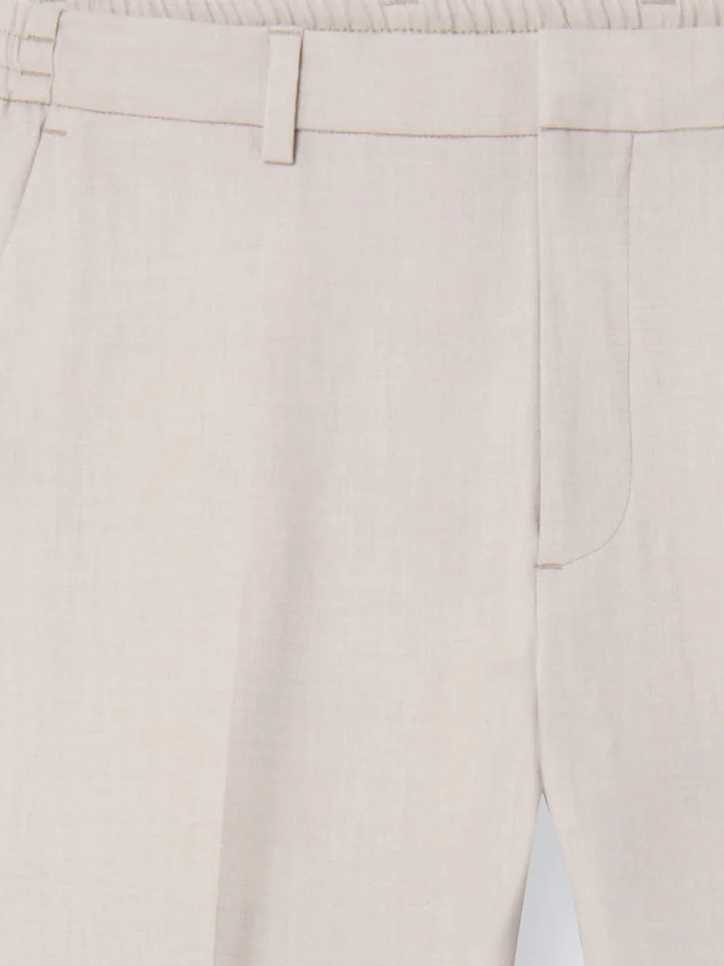 Pantalon bistretch taille élastiquée