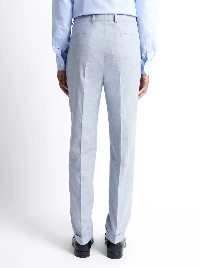 Pantalon de costume 100% coton lin