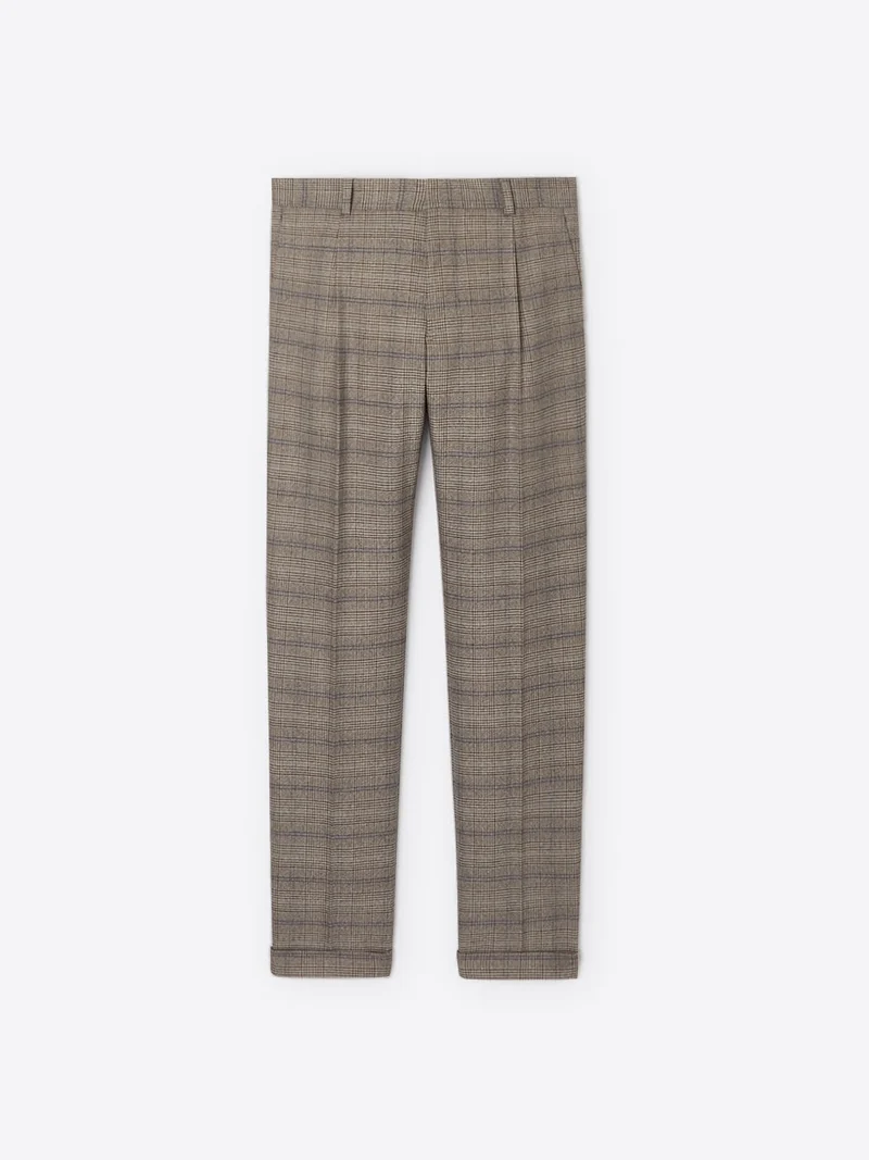Pantalon de costume strech à carreaux