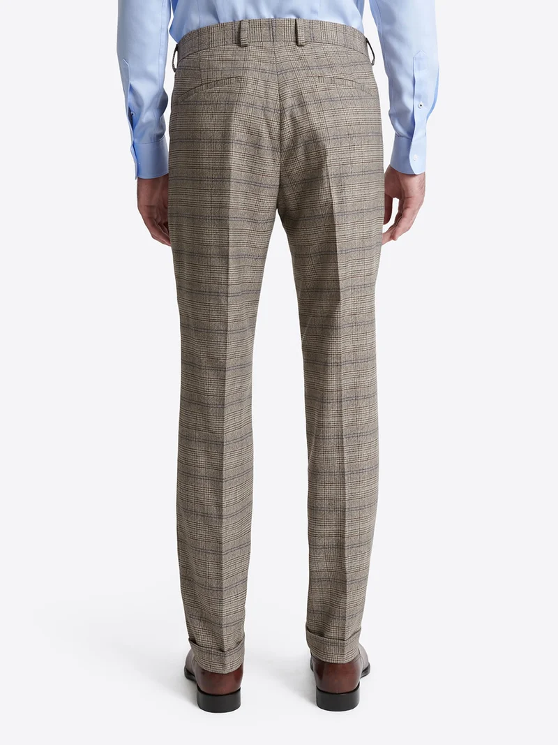 Pantalon de costume strech à carreaux