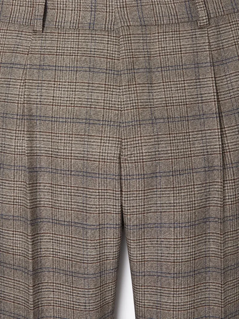 Pantalon de costume strech à carreaux
